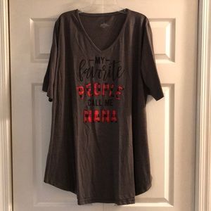 Plus size “Nana” shirt